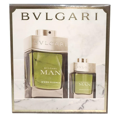 Bvlgari Man Wood Essence Gift Set for Men, EDP 100 ml + EDP 15 ml - Fragmetics.com