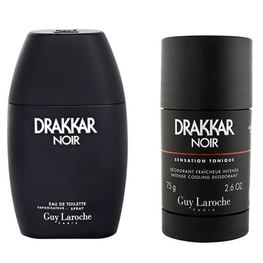 Drakkar Noir Gift Set by Guy Laroche, EDT 100Ml + Deodorant Stick 75G - Fragmetics.com