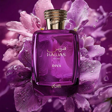 Hawas Diva EDP for Women by Rasasi, 100 ml - Fragmetics.com