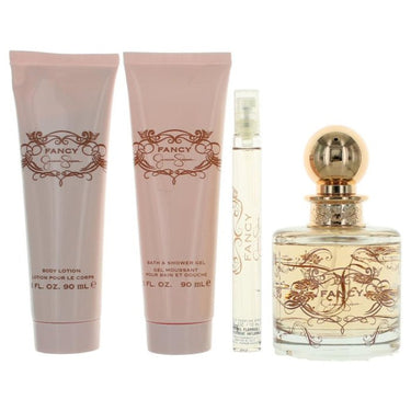 Jessica Simpson Fancy Gift Set for Women, EDP 100ml + EDP 10ml + Bl 90ml + Sg 90ml - Fragmetics.com