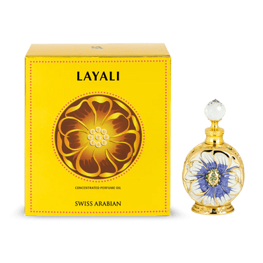 Layali Concentrated Perfume Oil for Women by Swiss Arabian, 15 ml - Fragmetics.com