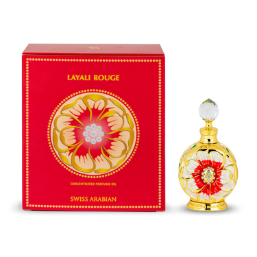 Layali Rouge Concentrated Perfume Oil for Women by Swiss Arabian, 15 ml