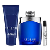 Mont Blanc Legend Blue Gift Set for Men, EDP 100 ml + EDP 7.5 ml + All Over Sower Gel 100 ml - Fragmetics.com