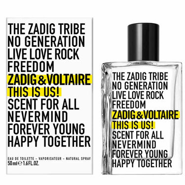 This Is Us! L'eau For All EDT Unisex by Zadig & Voltaire, 50 ml - Fragmetics.com