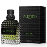 Uomo Born In Roma Green Stravaganza EDT for Men by Valentino, 100 ml - Fragmetics.com