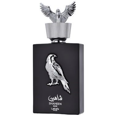 Shaheen Silver EDP Unisex by Lattafa, 100 ml - Fragmetics.com
