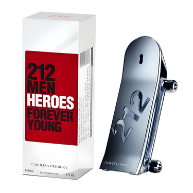 212 Heroes Forever Young EDT for Men by Carolina Herrera, 90 ml
