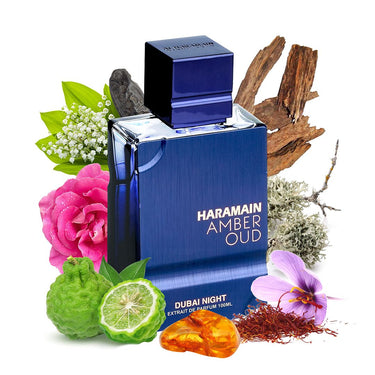 Amber Oud Dubai Night Extrait De Parfum for Men by Al Haramain, 100 ml