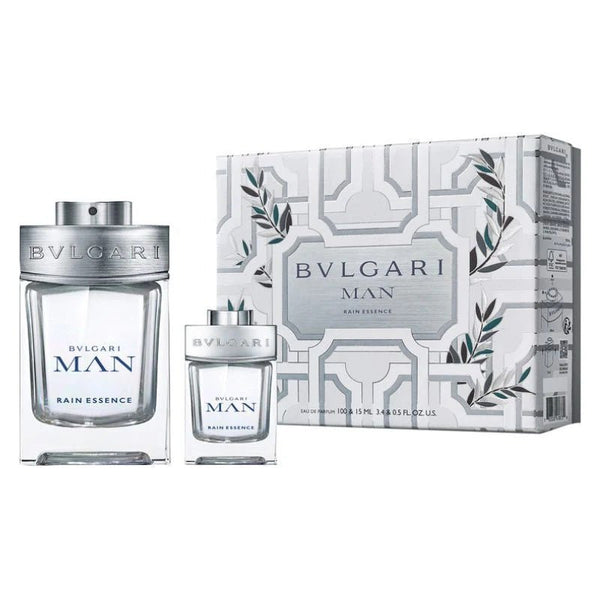 Bvlgari Man Rain Essence Gift Set for Men, EDP 100 ml + EDP 15 ml - Fragmetics.com