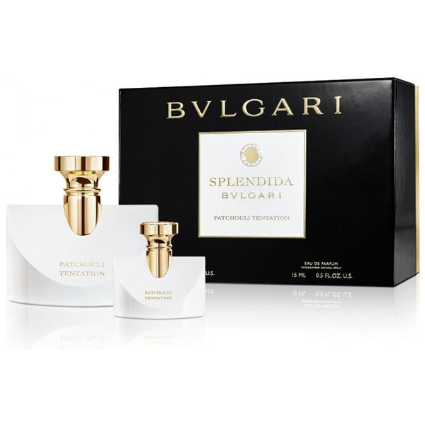 Splendida Patchouli Tentation Gift Set for Women by Bvlgari, EDP 100 ml + EDP 15 ml - Fragmetics.com