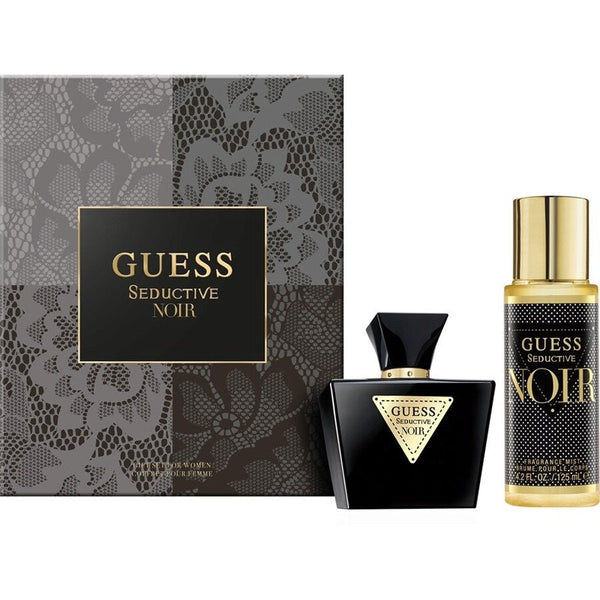 Guess Seductive Noir Gift Set for Women by Guess, EDT 75ML + Fragrance Mist 125ML - Fragmetics.com