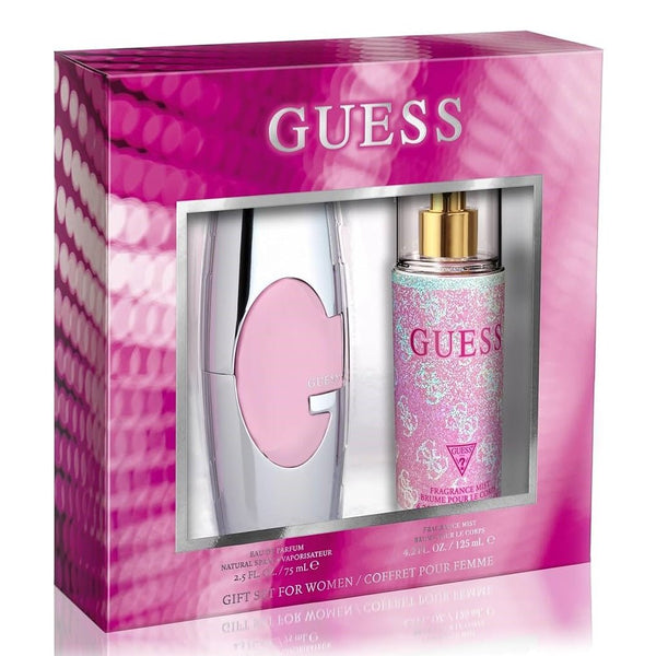 Guess Pink Gift Set for Women by Guess, EDP 75Ml + Fragrance Mist 125Ml - Fragmetics.com