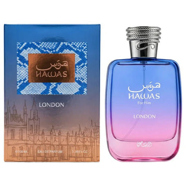 Hawas London EDP Unisex by Rasasi, 100 ml - Fragmetics.com