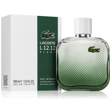 L.12.12 Blanc Eau Intense EDT for Men by Lacoste, 100 ml - Fragmetics.com