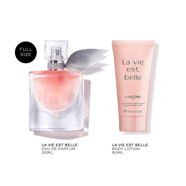 Lancome La Vie Est Belle Gift Set for Women, EDP 30ml + Bl 50ml Travel Set - Fragmetics.com