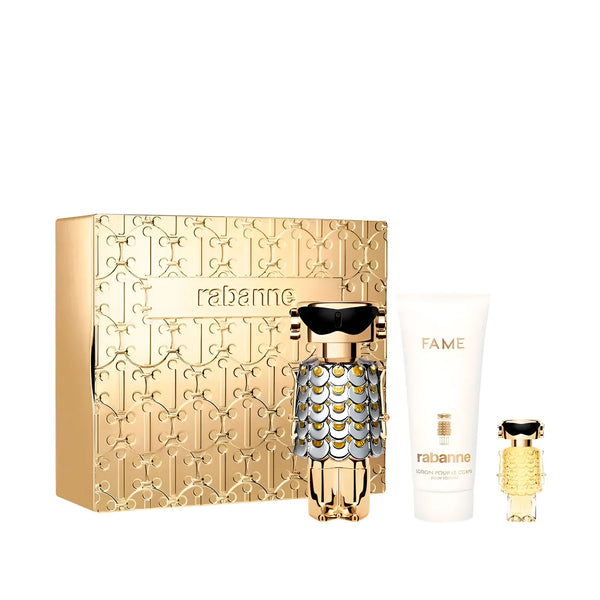 Paco Rabanne Fame Gift Set for Women, EDP 80ml + 4ml + Body Lotion 100ml - Fragmetics.com