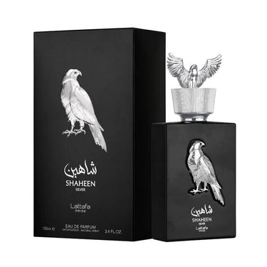 Shaheen Silver EDP Unisex by Lattafa, 100 ml - Fragmetics.com
