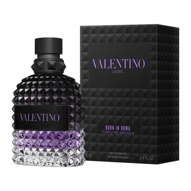 Uomo Born In Roma Purple Melancholia EDT for Men by Valentino, 100 ml - Fragmetics.com