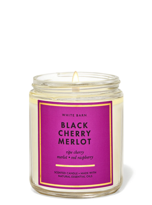 Bath & Body Works Black Cherry Merlot Single Wick Candle