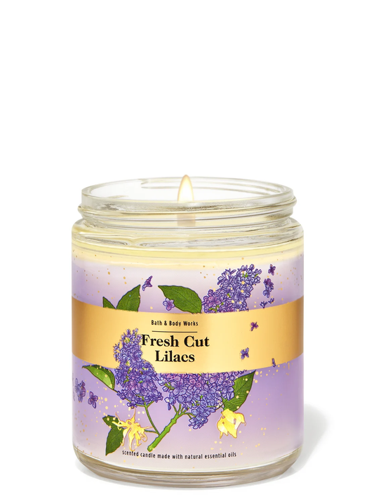 Bath & Body Works Fresh Cut Lilacs Single Wick Candle