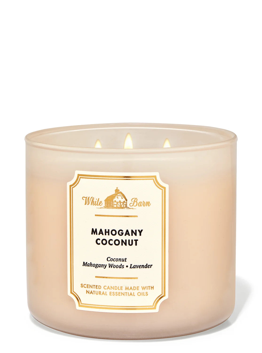 Bath & Body Works Mahogany Coconut 3-Wick Candle
