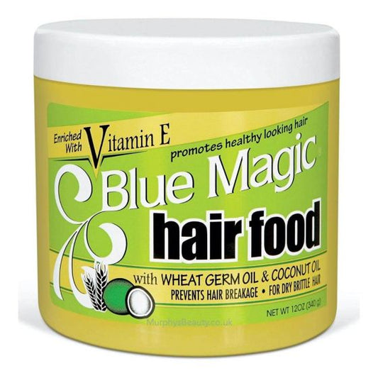 Blue Magic Hair Food with Wheat Germ Oil & Coconut Oil - 340 g