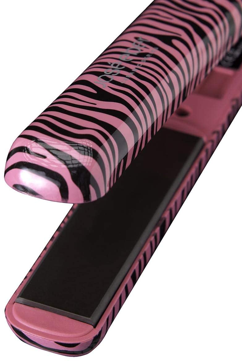 JOSE EBER Ceramic Flat Iron  - 1.25 inch - Pink Zebra