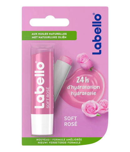 Labello Soft Rosé Lip Balm - 4.8 g