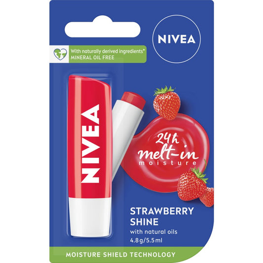 Nivea Strawberry Shine Lip Balm - 4.8 g