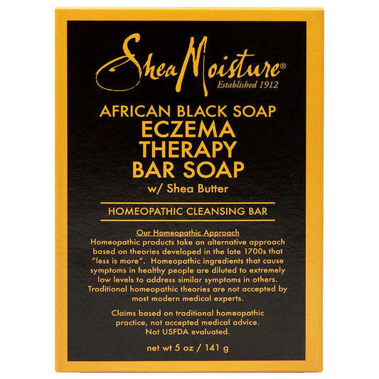 Shea Moisture African Black Soap, Eczema Therapy Bar - 142 g