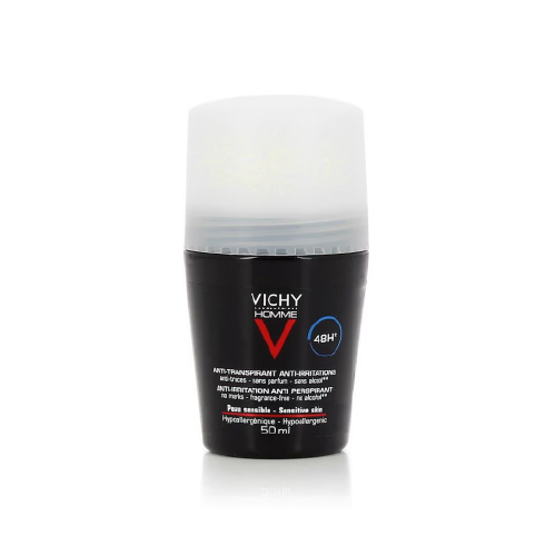 Vichy Anti-perspirant Homme Sensitive Skin 48hr Roll-On  - 50 ml