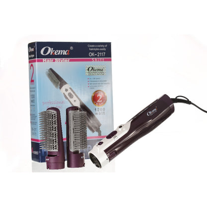 Okema Hair Dryer Straightening Brush OK-2117
